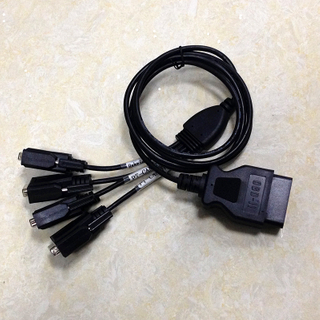 OBDII 16p M至（DB 9P）* 4 Y电缆
