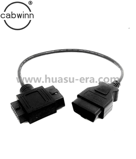 OBDII 16P J1962 公头对母头 转 OBDII 16P J1962 公头 汽车延长线