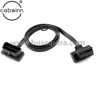OBDII 16P J1962公头 转 OBDII 16P J1962母头 GBS 追踪电缆扁平线